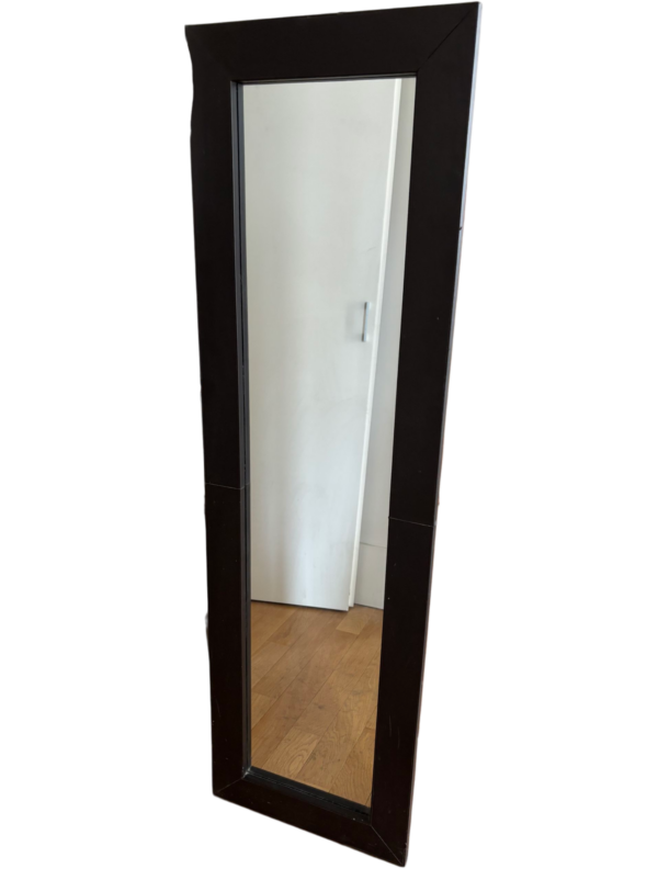 Miroir mural ou à poser vertical ou horizontal cuir
