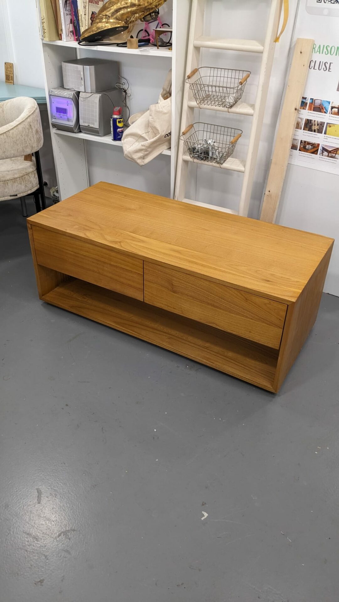 Table basse en mindi massif 120 cm – Image 3