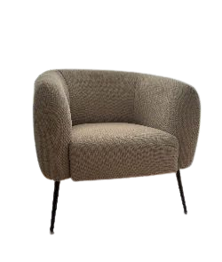 Fauteuil en tissu gris Alinea