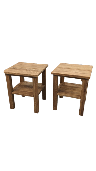 Paire de chevets en chêne massif