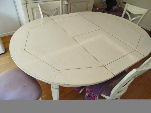 Table dépliable CROZATIER et ses 4 chaises – Image 3