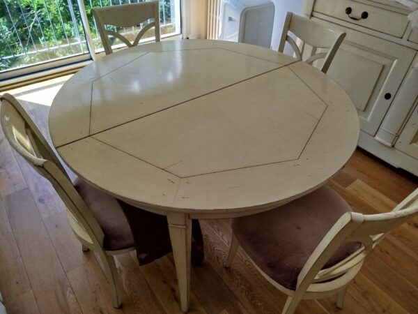 Table dépliable CROZATIER et ses 4 chaises – Image 4