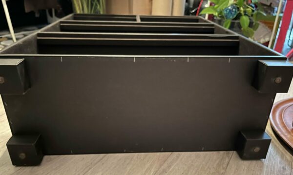 Commode en simili cuir marron – Image 3