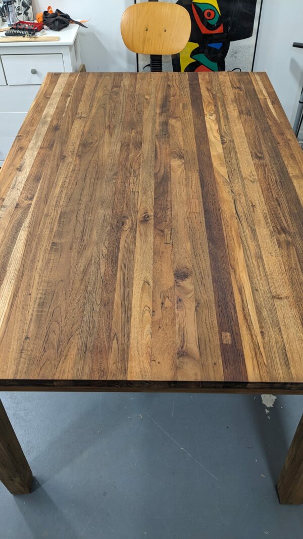 CARGO - Table en teck massif recyclé extensible 12 pers – Image 3