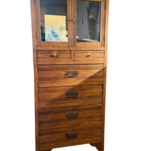 Meuble vitrine à tiroir