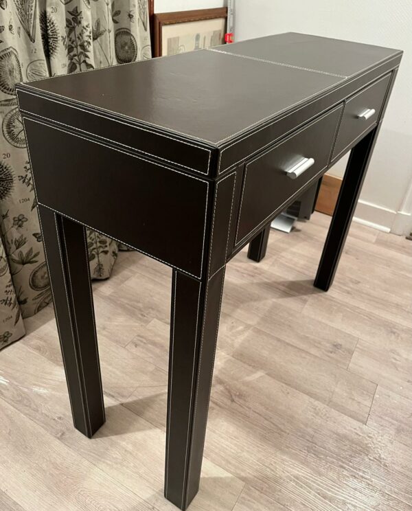 Très belle console bureau en simili cuir – Image 2