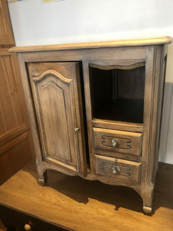 Petit meuble d’appoint bois blanchi – Image 6
