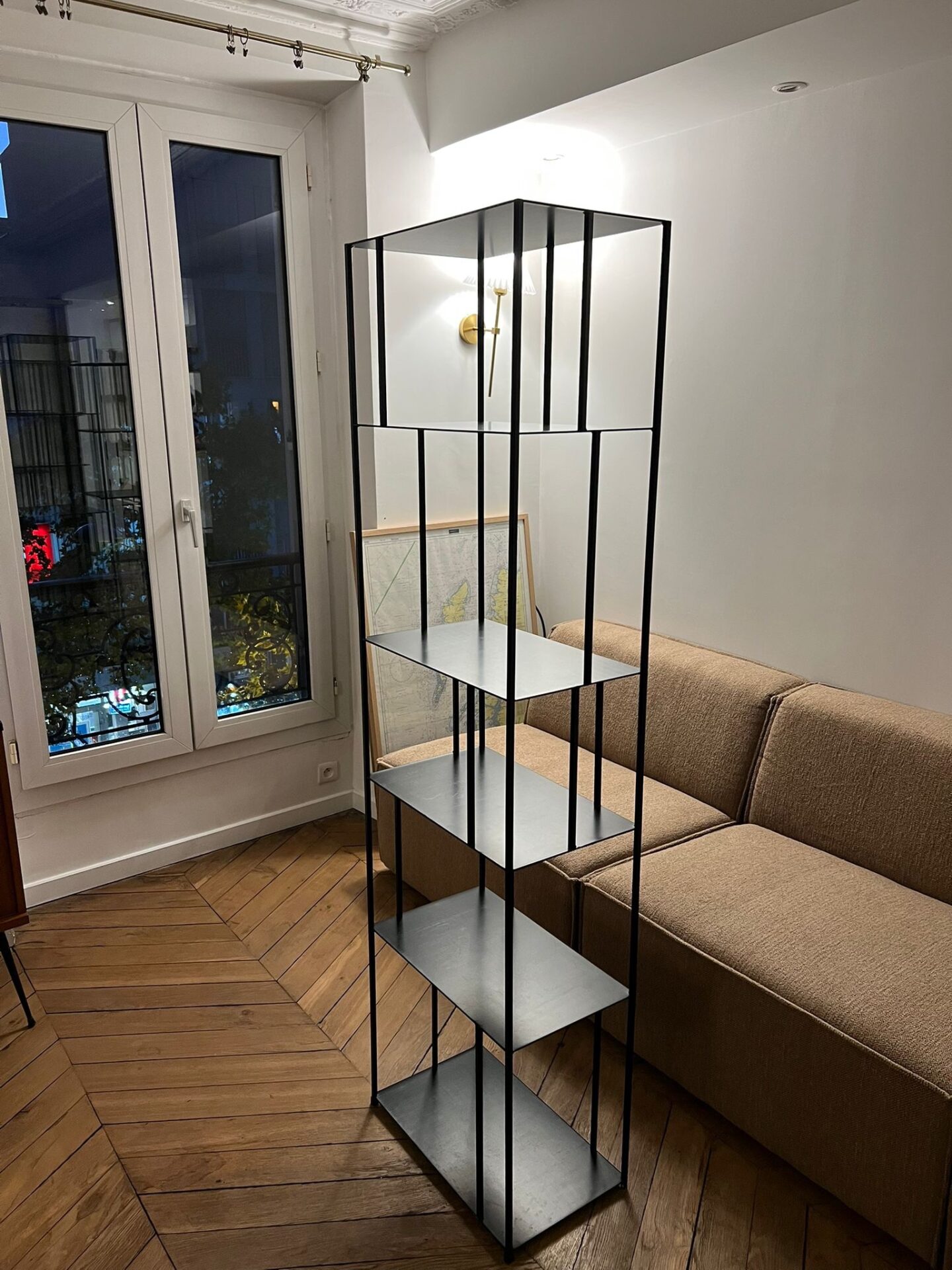 Étagère Bibliothèque en metal noir AMPM – Image 6