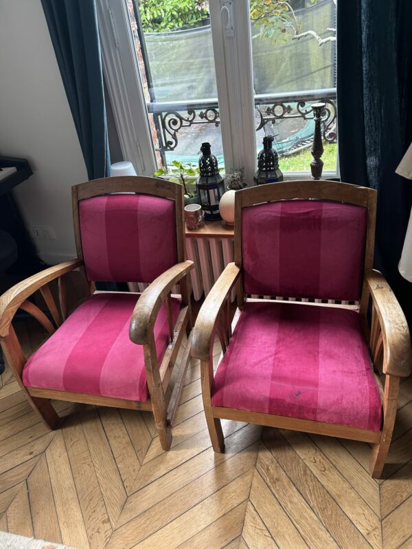 Paire de fauteuils style colonial – Image 2