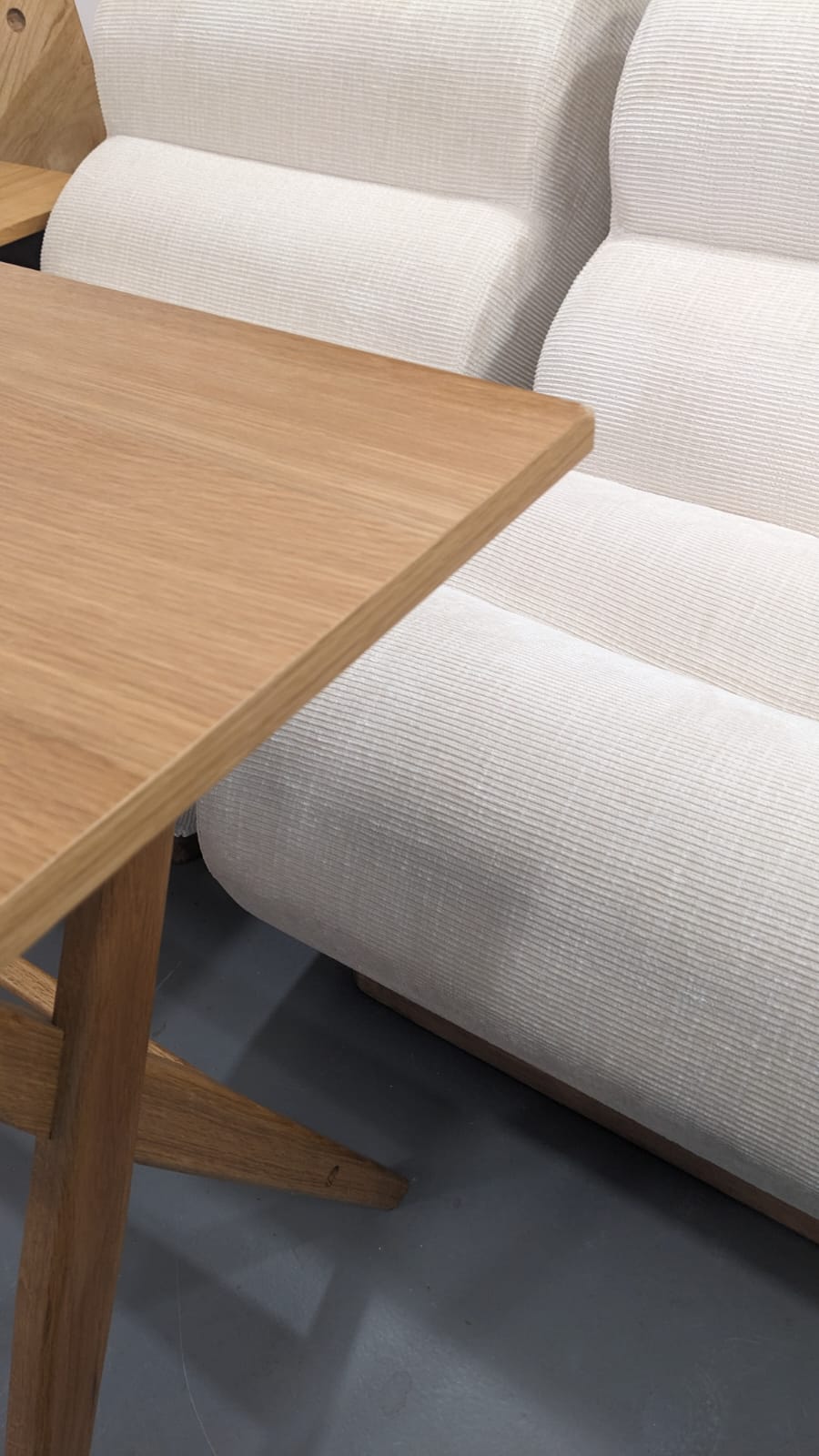 Bureau en chêne L110cm - bois clair – Image 5