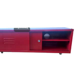 Meuble tv / rangement chaussures / meuble d’entrée rouge IKEA