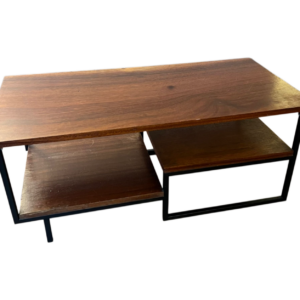 Table basse style industriel (métal et bois)