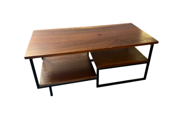 Table basse style industriel (métal et bois)