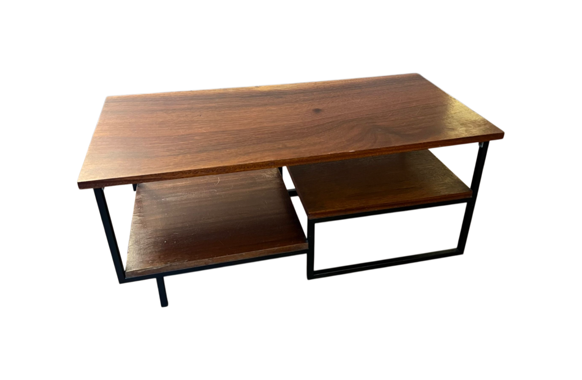 Table basse style industriel (métal et bois)