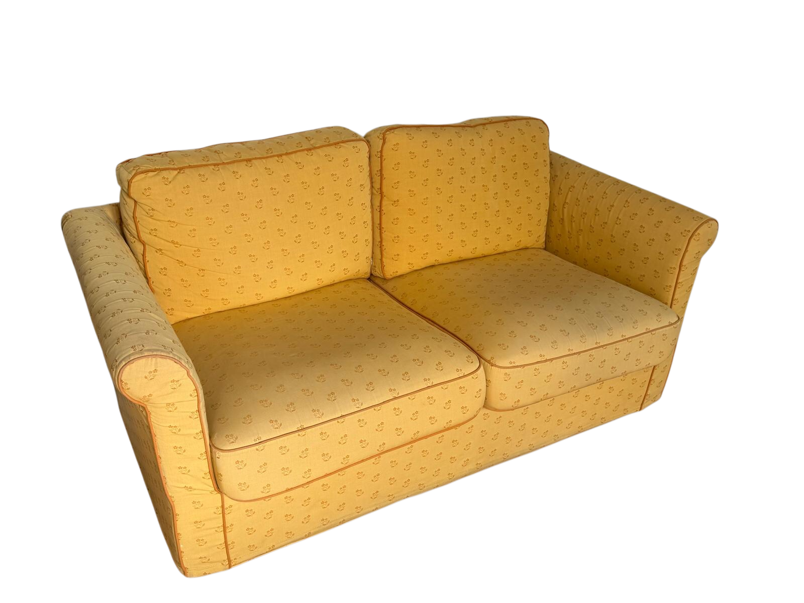 Canapé 2 places jaune