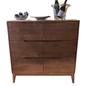Commode 6 tiroirs GABRIELLE en manguier massif