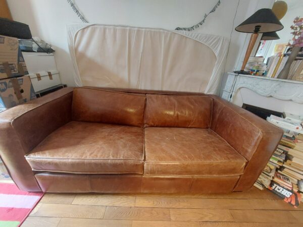 Canapé convertible cuir Maison du Monde – Image 4