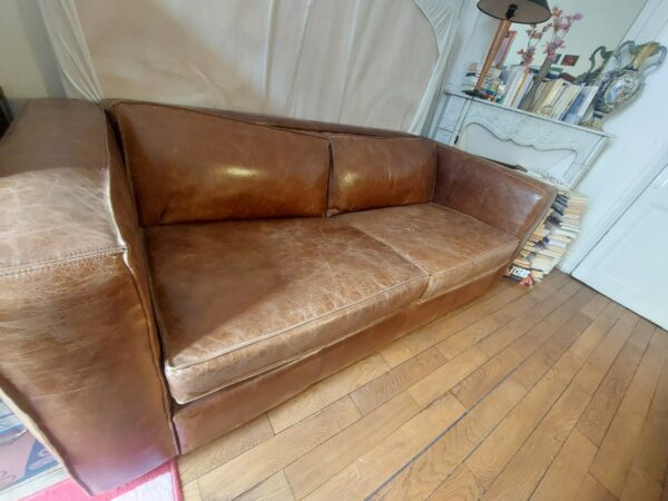 Canapé convertible cuir Maison du Monde – Image 3