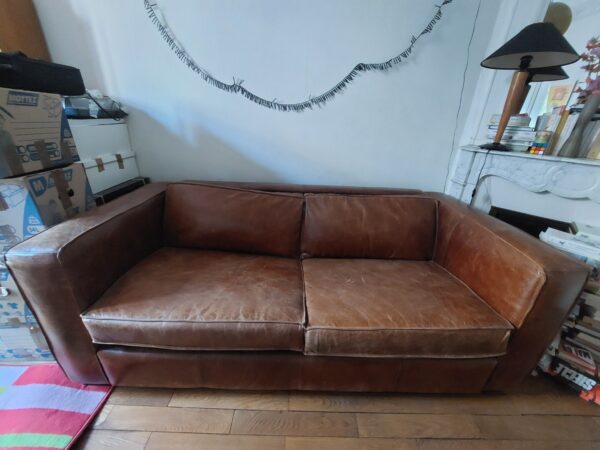 Canapé convertible cuir Maison du Monde – Image 7