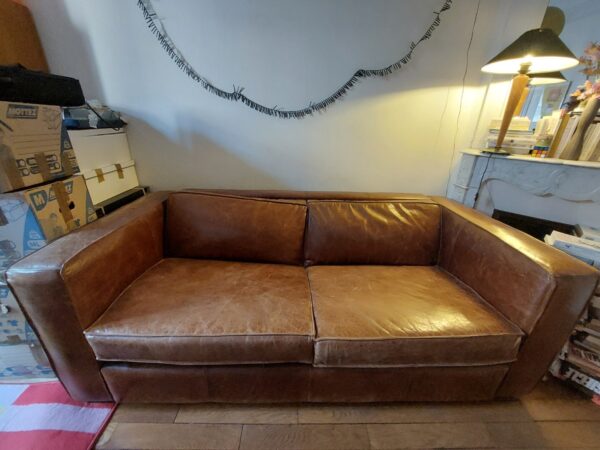 Canapé convertible cuir Maison du Monde – Image 6