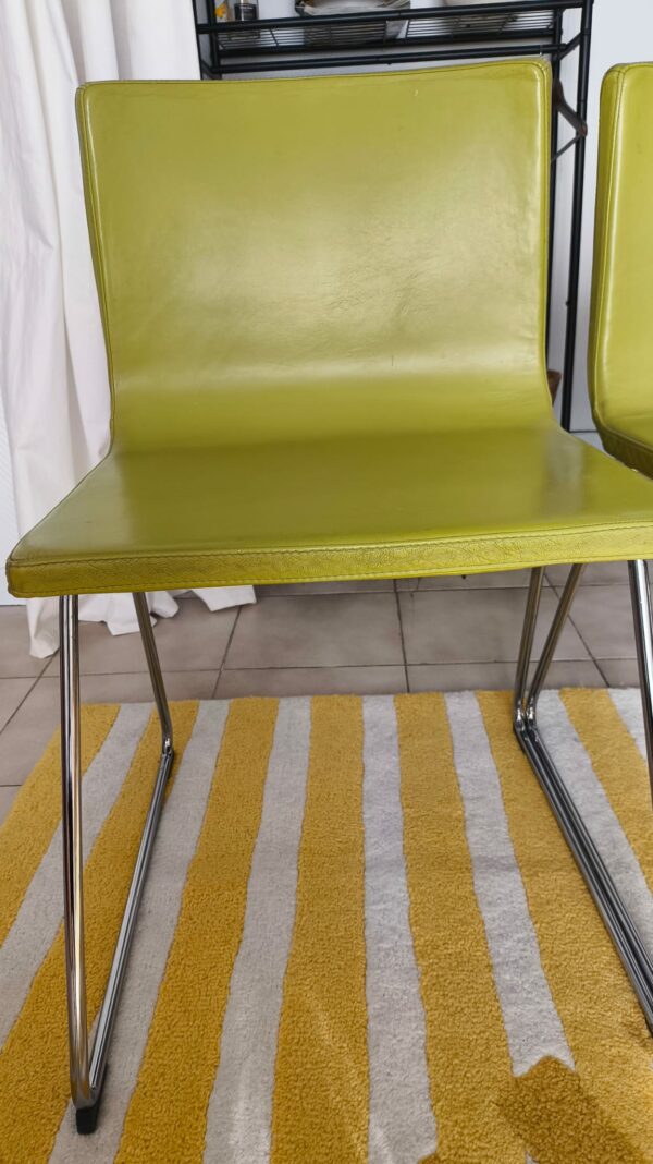 Lot de 2 chaises vintage IKEA – vert anis – Image 3