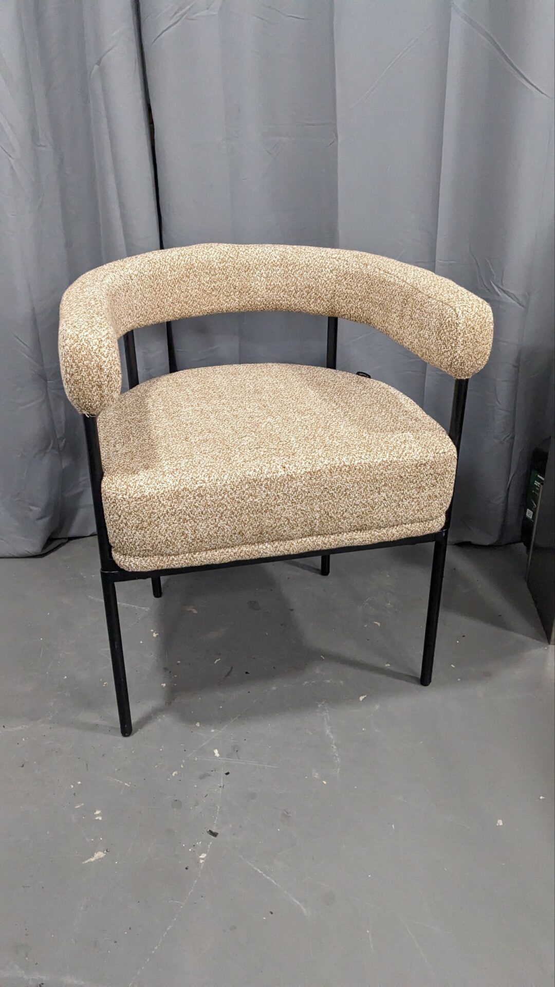 Chaise de salle à manger ARCADE jaune moucheté – Image 2