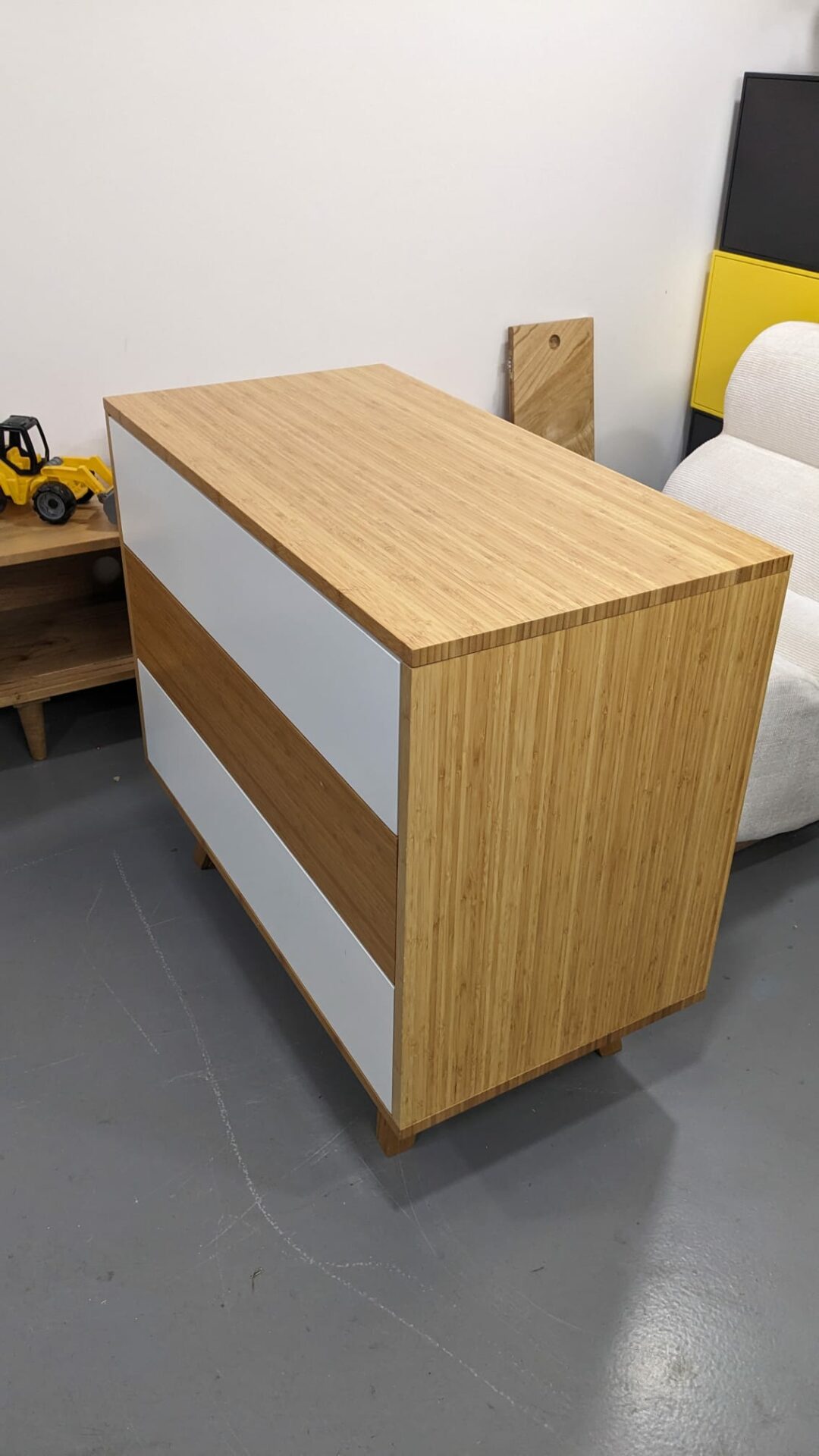 commode bambou massif 3 tiroirs – Image 4