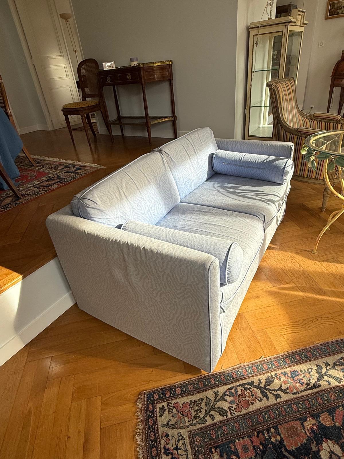 2 Canapés 2 places bleu ciel – Image 4