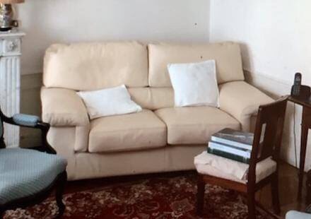 Canapé cuir ivoire – Image 2