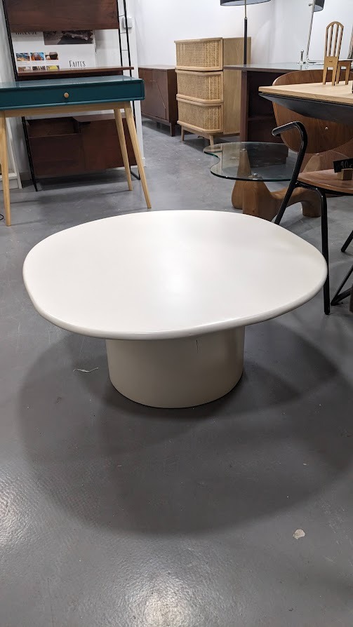 Table basse en acacia massif, hauteur 38,5 cm, Oreus – Image 2