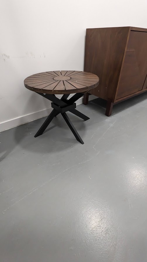 Table basse de jardin ronde en acacia, Jakta – Image 3