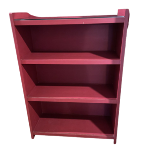 Étagère en bois lie de vin