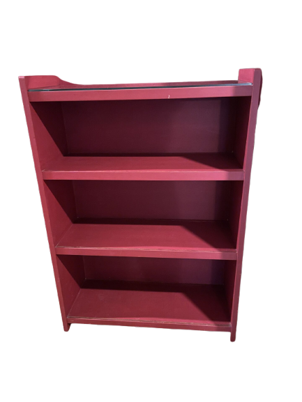 Étagère en bois lie de vin