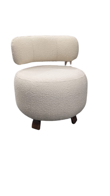 Fauteuil PLATON NV GALLERY écru bouclé