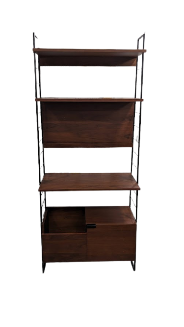 Meuble TV/Hifi vintage, plaqué noyer, WATFORD