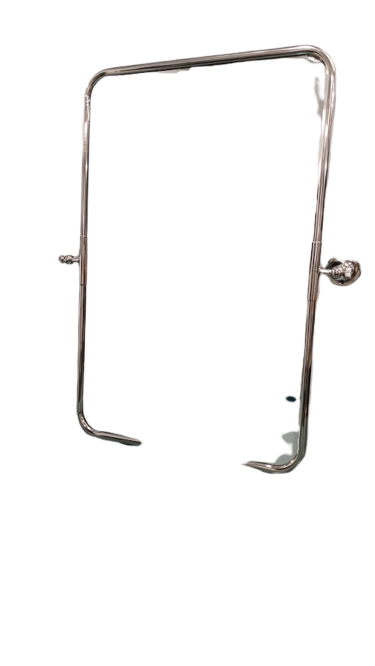 Miroir inclinable chromé H75,5cm Cassandre