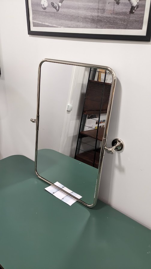 Miroir inclinable chromé H75,5cm Cassandre – Image 3