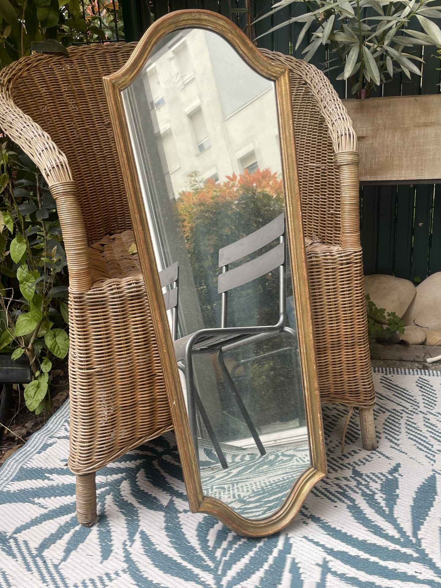 miroir vertical doré – Image 8