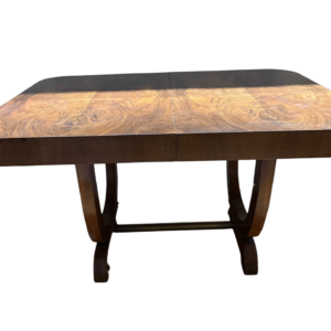 Table à manger extensible (6-12 personnes) placage noyer années 30