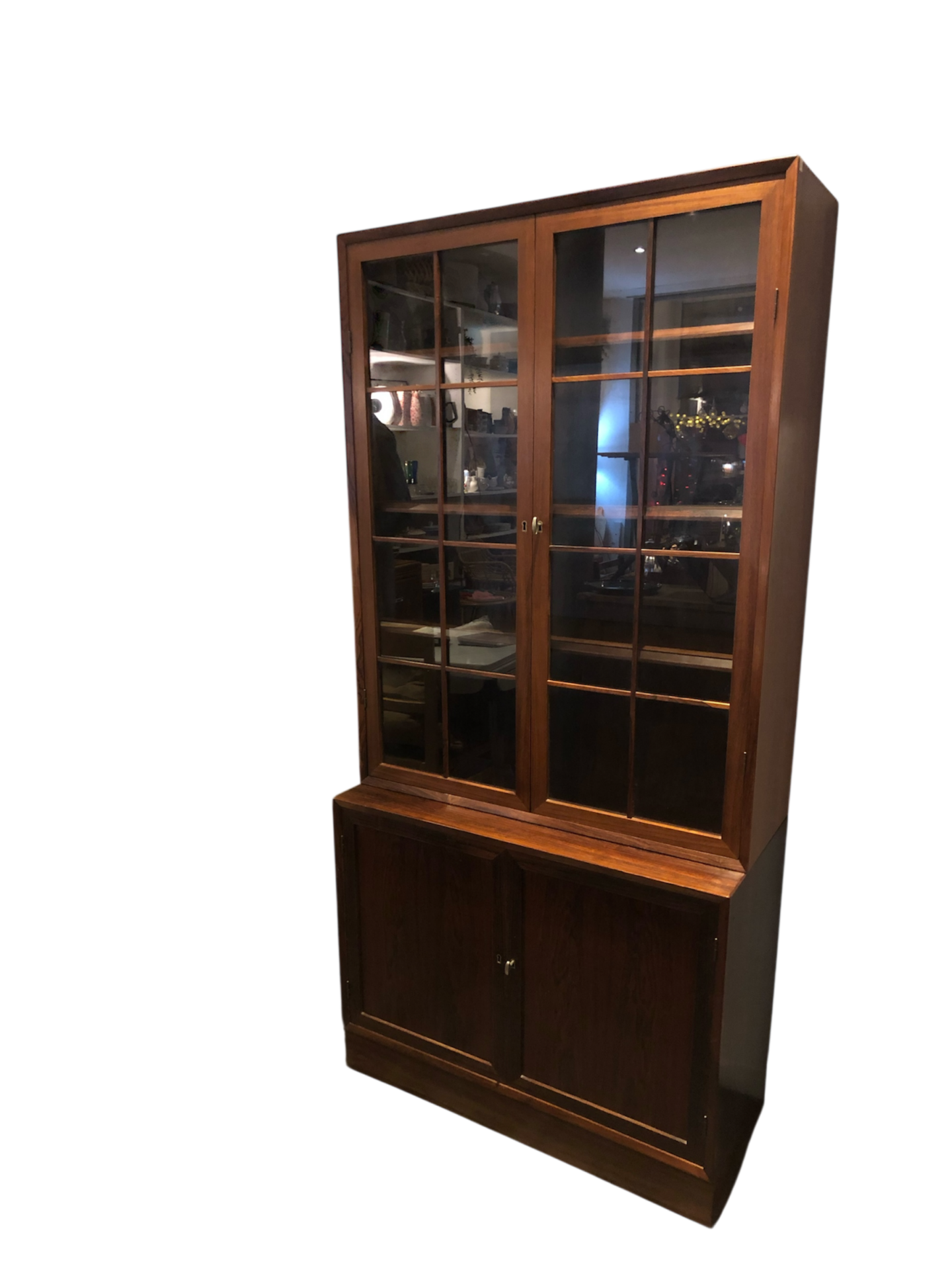 Bibliothèque vitrine - 2 parties