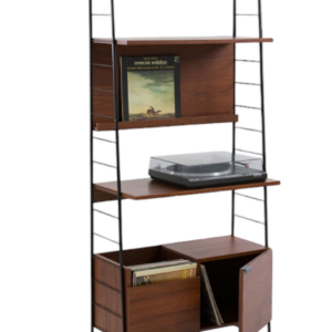 Étagère - Meuble Tv / hi-fi reddition vintage LA REDOUTE - noyer et métal