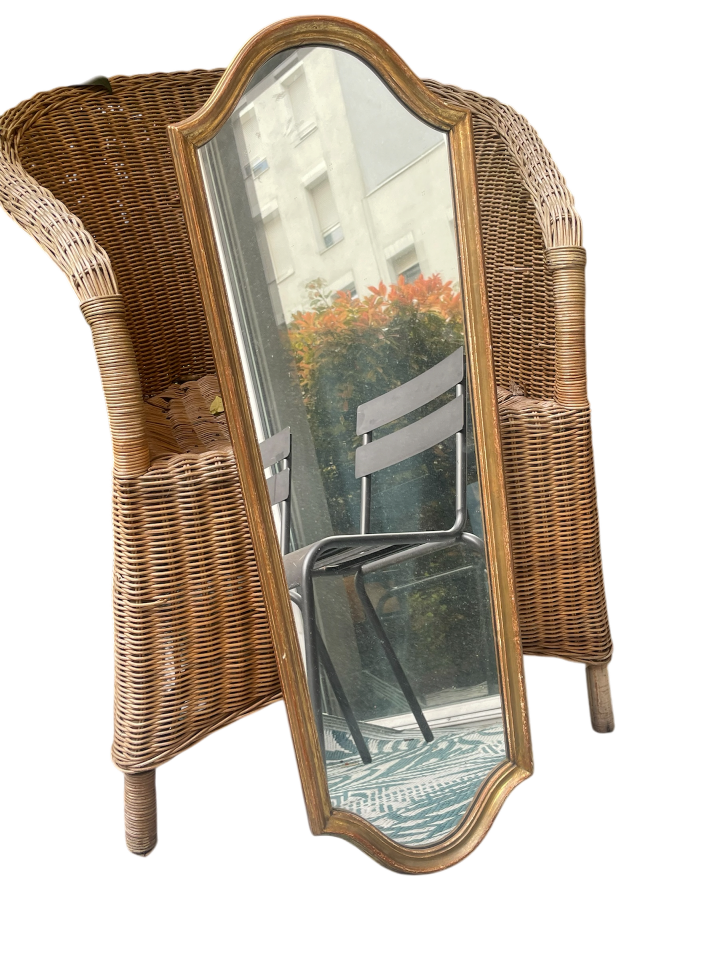 miroir vertical doré – Image 7