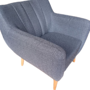 Fauteuil gris design scandinave