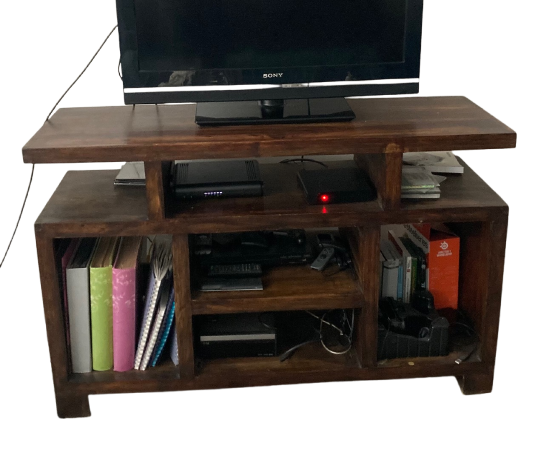 Meuble TV en bois exotique ITINÉRAIRE