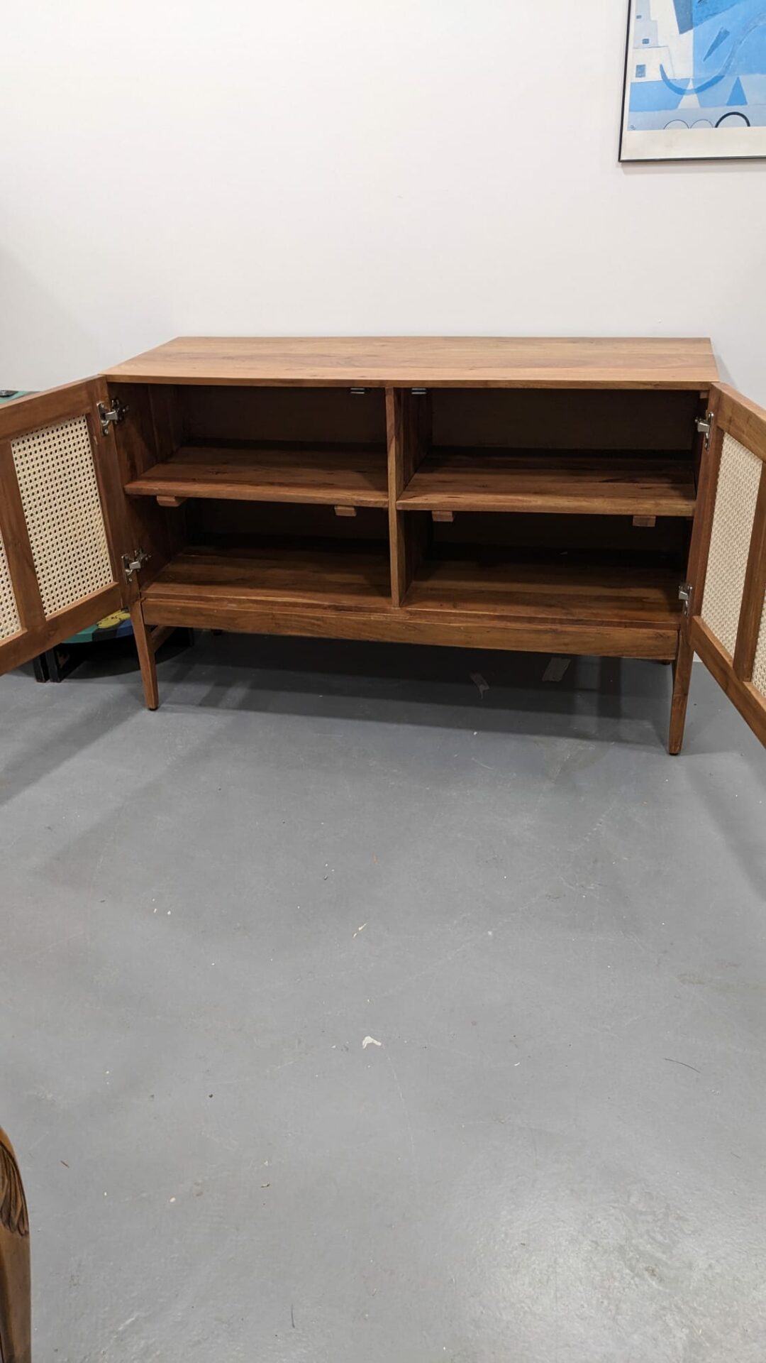 Buffet en acacia massif et cannage LEONTINE – Image 6