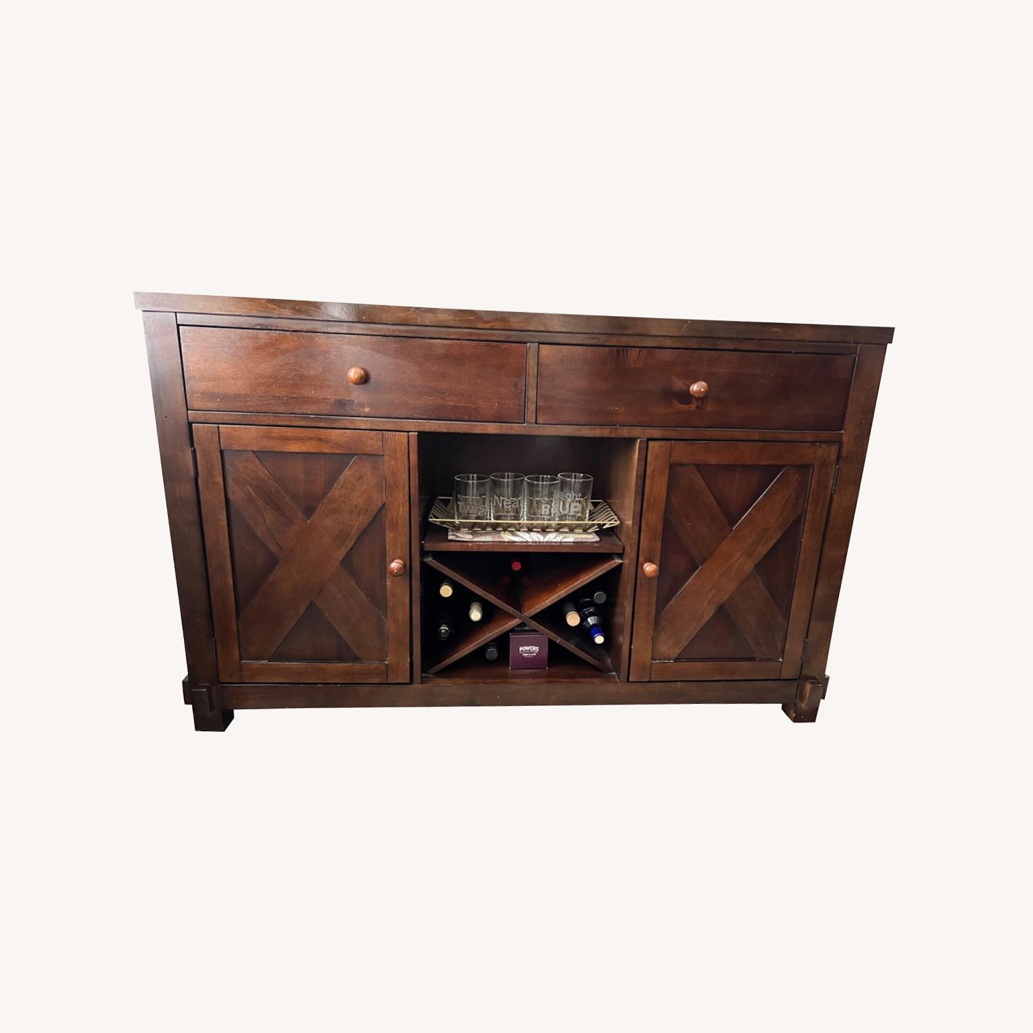 Buffet / meuble de bar en bois massif modèle 'X Factor' – Image 3