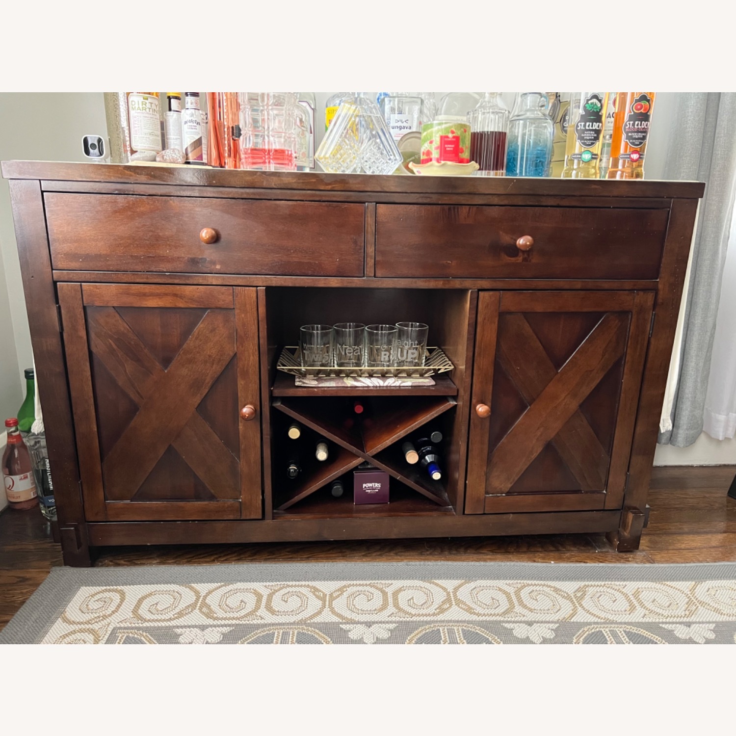 Buffet / meuble de bar en bois massif modèle 'X Factor' – Image 2