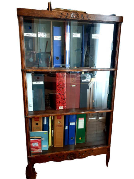 Bibliothèque vitrée