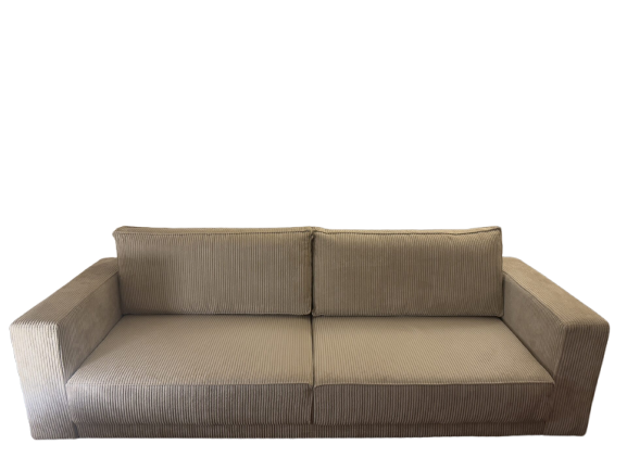 CANAPÉ COFFRE EN VELOUR CÔTELÉ