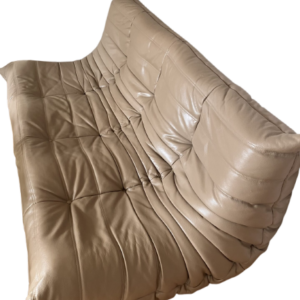 Canapé TOGO cuir taupe